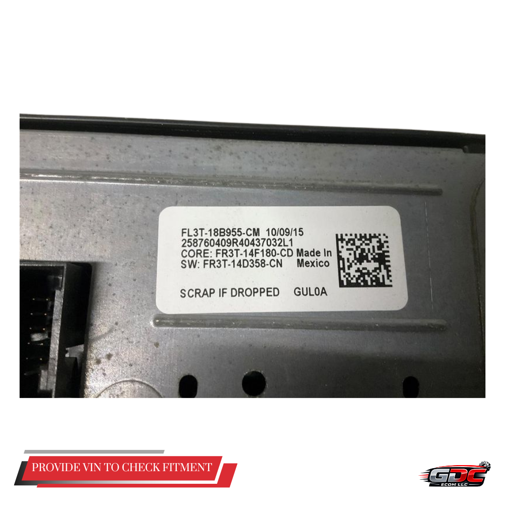 2015 FORD F-150 Radio Display Screen Front Dash 4.2" OEM FL3T-18B955-CM — view 3