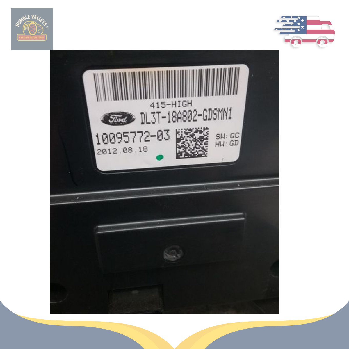 2013 Ford F-150 Lariat Radio Audio Temp Climate Control Panel ID KL3T-18E243-AD<wbr/>C — view 2