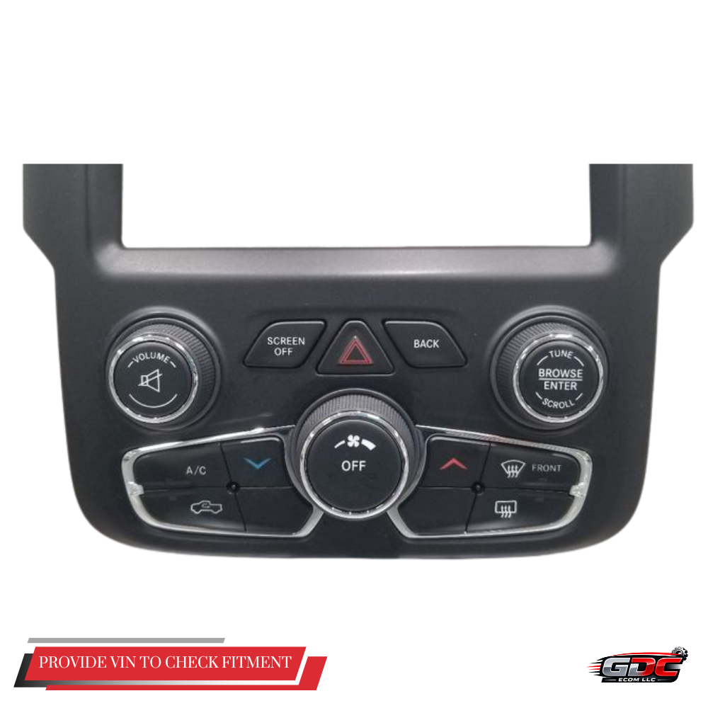 2013–2023 Dodge Ram 1500 2500 3500 A/C AC Heater Temperature Controls Bezel OEM — view 1