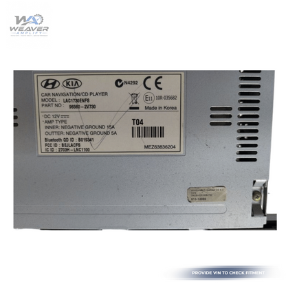 2012–2015 Hyundai Veloster Radio Display Receiver Satellite CD OEM 96560 2V730 — view 5