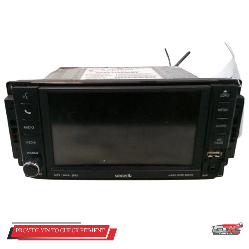 2011 Dodge Truck Ram 1500 AM FM Radio Receiver with Navigation with Display Screen OEM — view 1