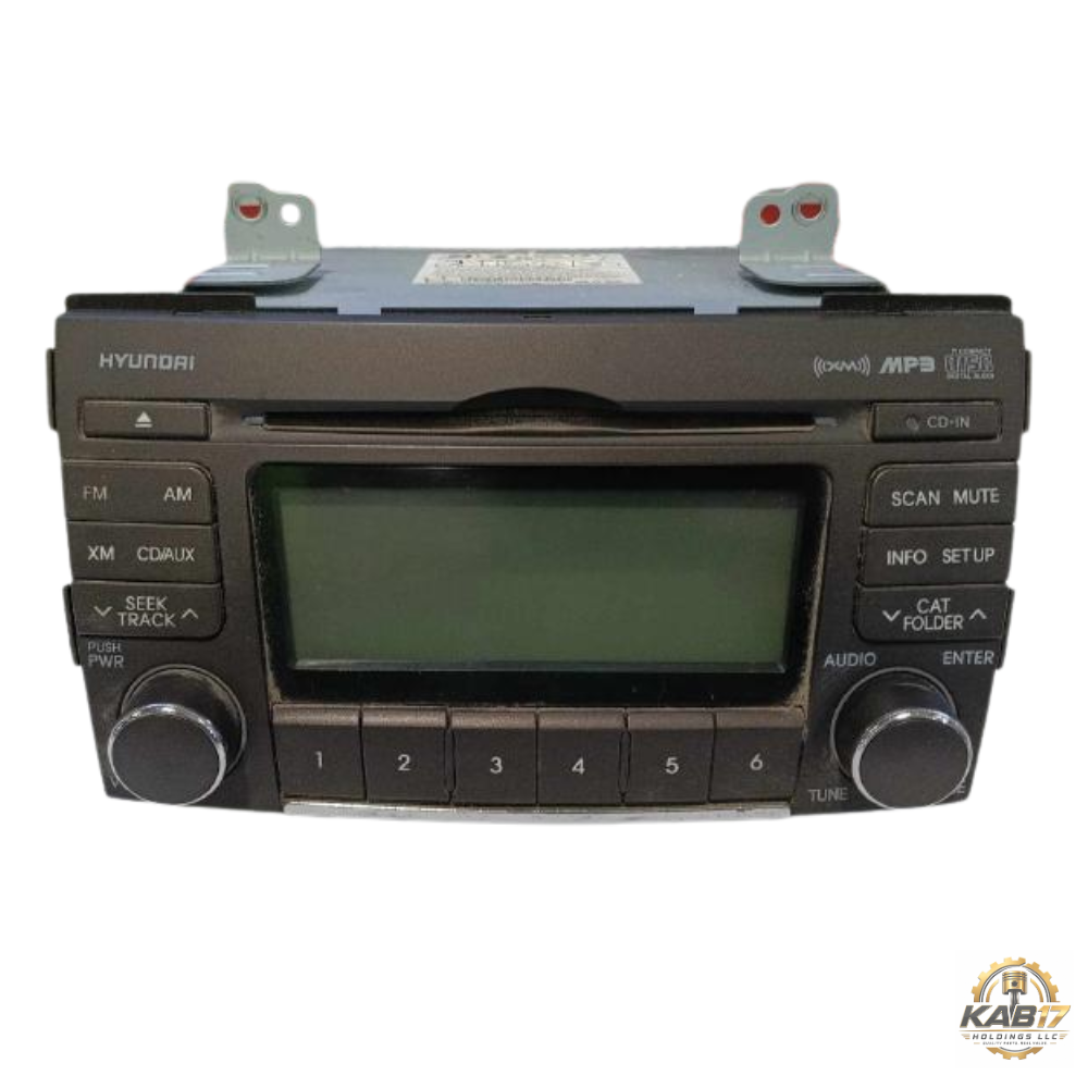 2009–2010 Hyundai Sonata Radio Receiver Display AM FM CD XM OEM — view 1