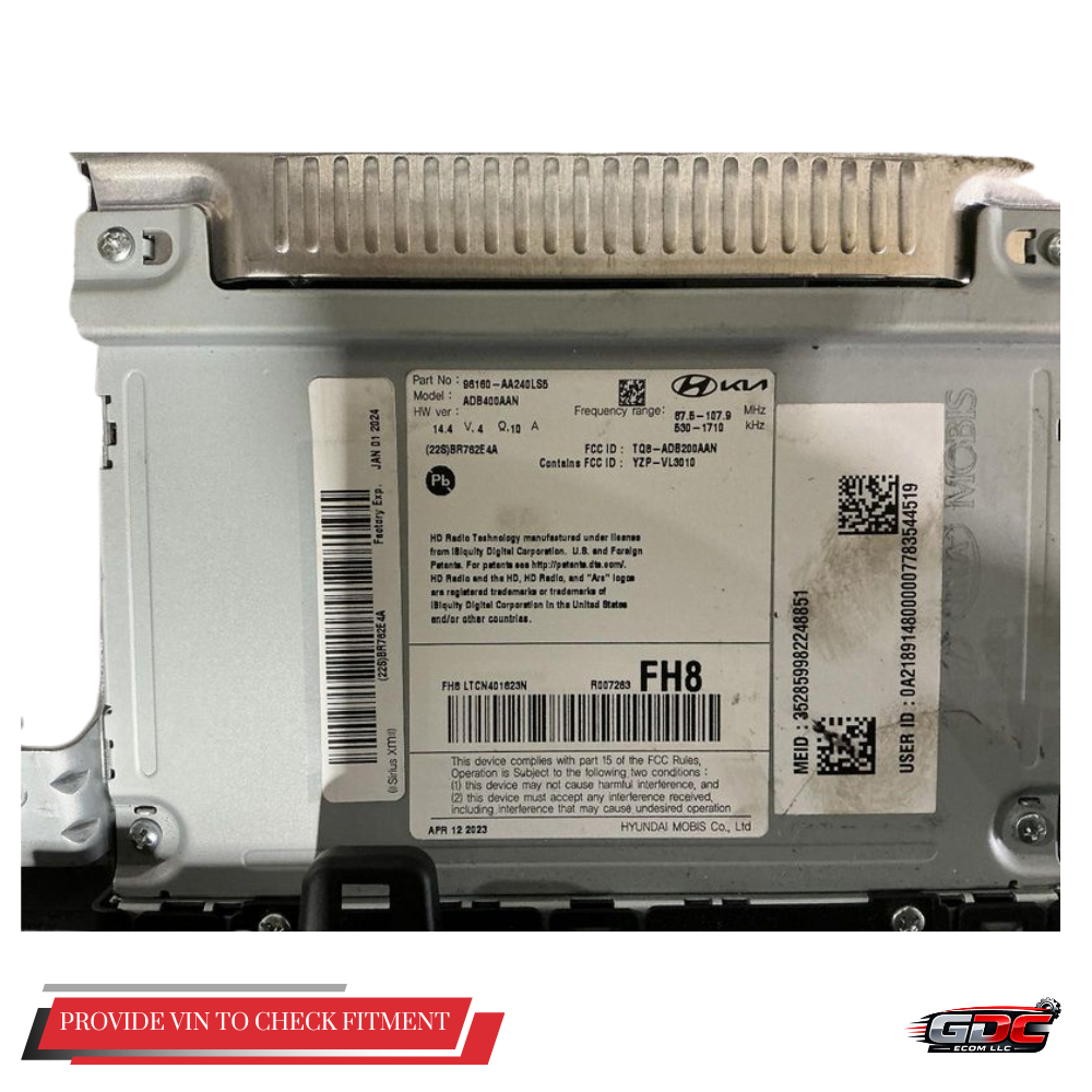 2021–2022 Hyundai Elantra Radio Receiver with 8.0" Display Screen OEM — view 4