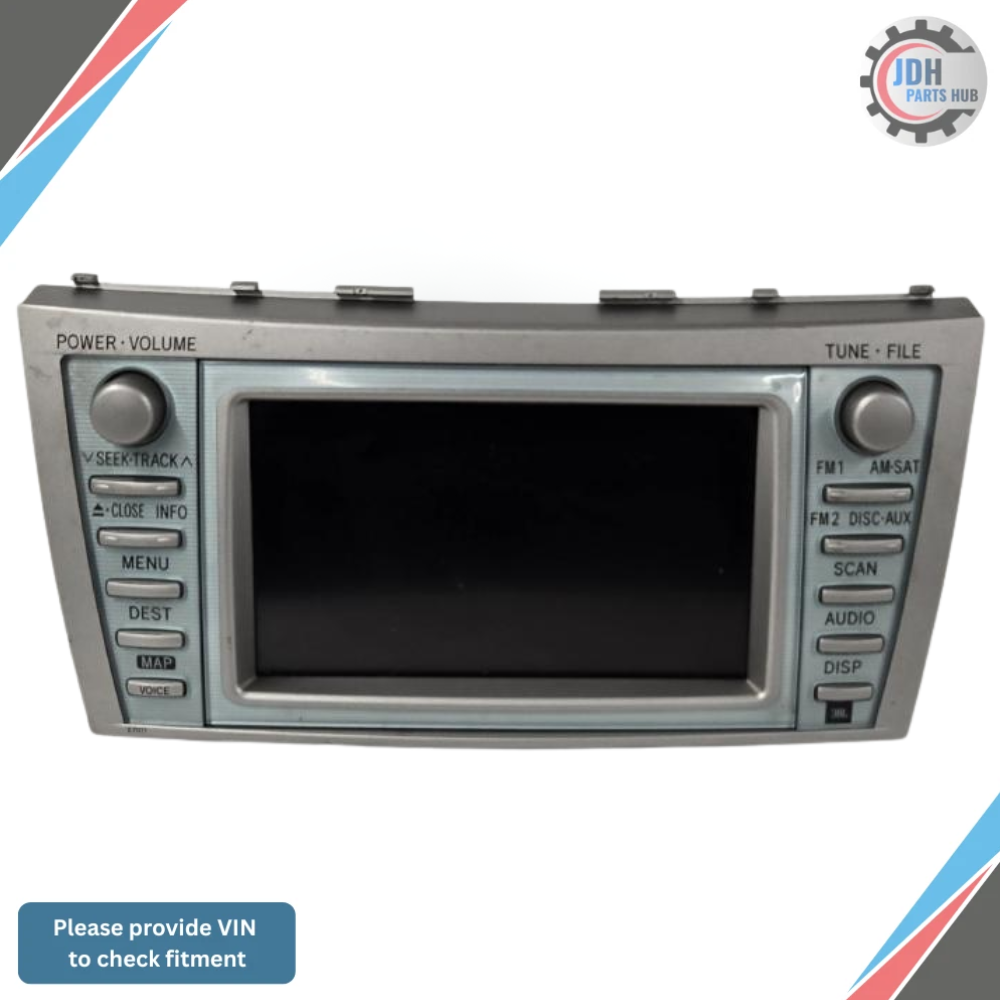 2007–2009 Toyota Camry Hybrid AM FM Navigation SAT MP3/CD/DVD Player Radio OEM — view 1