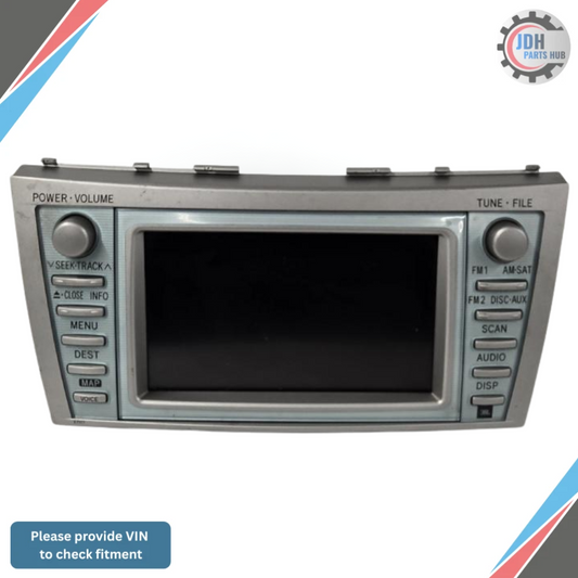 2007–2009 Toyota Camry Hybrid AM FM Navigation SAT MP3/CD/DVD Player Radio OEM — view 1