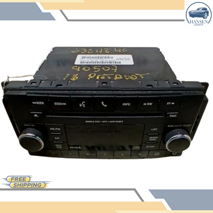 2012–2017 Jeep Patriot MP3 CD with Satellite Radio Receiver Face ID RES OEM — view 1