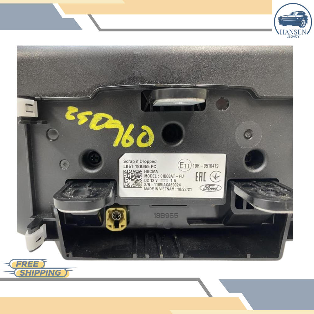 2020–2022 Ford Explorer 8 Navigation Radio Display GPS/TV Screen OEM — view 3