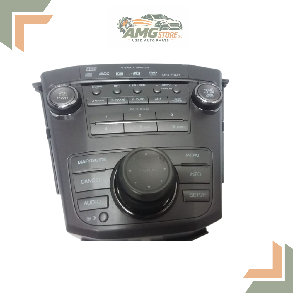 2007–2009 ACURA MDX NAVIGATION 6 CD AM/FM DVD RADIO PLAYER 2DF0 OEM 07 08 09 — view 1