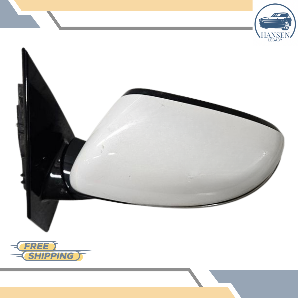 2016–2020 Kia Sorento Left Driver Side View Door Mirror White LH OEM — view 2