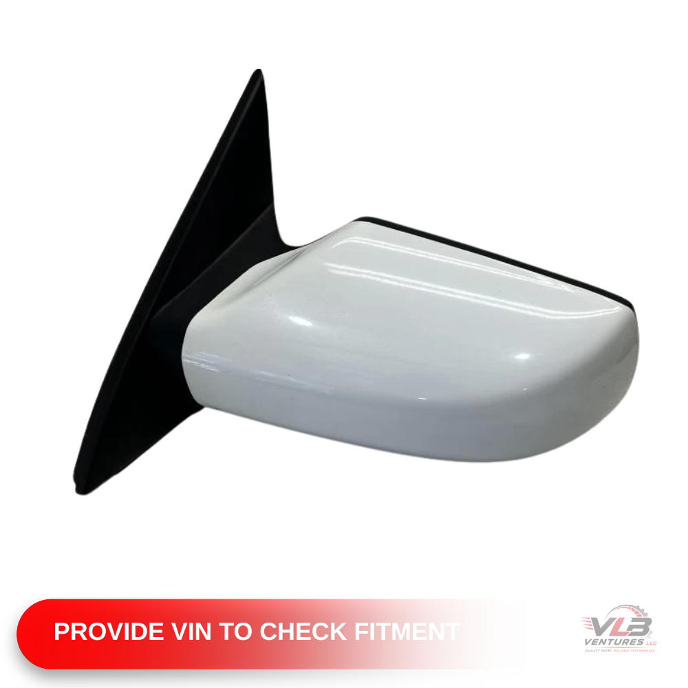 2007–2012 Nissan Altima Sedan Left Driver Side View Door Mirror White — view 1