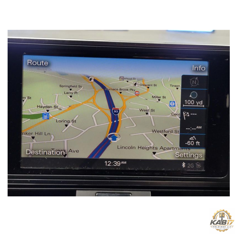 2012–2015 Audi A6 Radio Navigation Information Display Screen OEM — view 2