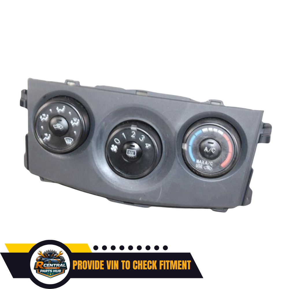 2009–2013 Toyota Corolla Manual A/C AC Heater Temperature Control — view 3