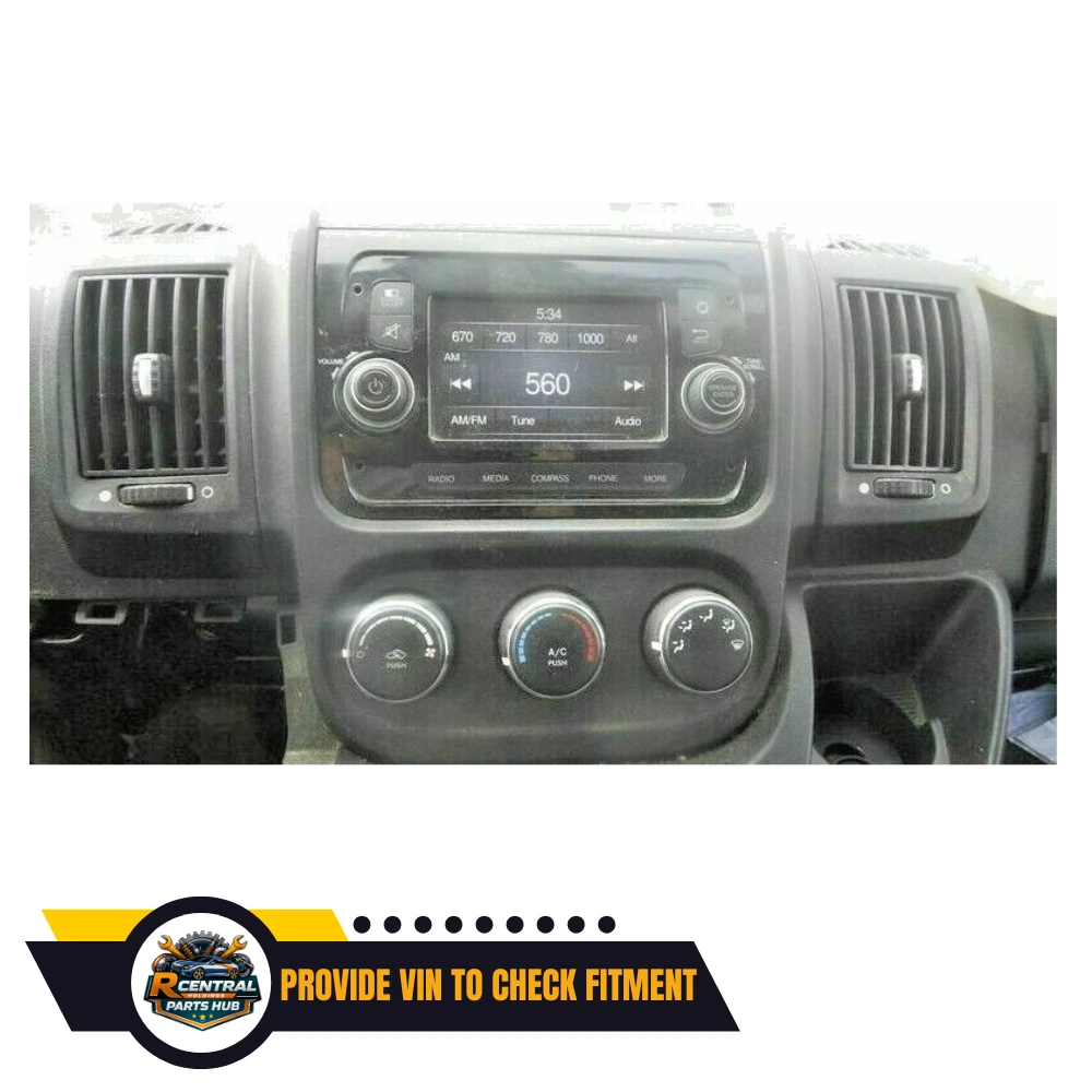 2018–2019 Ram PROMASTER Radio Display Receiver UConnect 1500 2500 3500 AM FM OEM — view 3