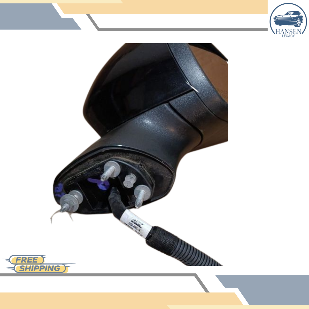2019–2020 Ford Fusion Right Passenger Side View Door Mirror with Blind Spot Black — view 3
