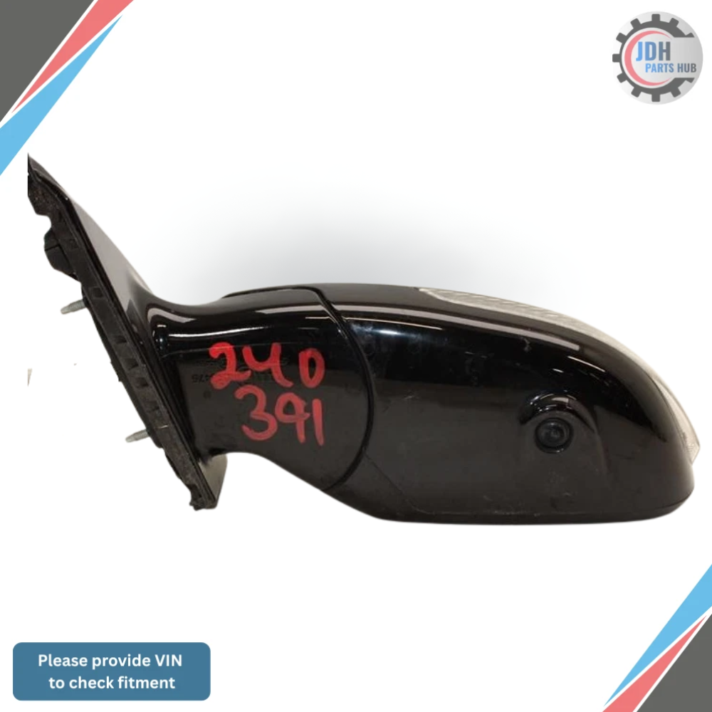 2017–2020 Infiniti QX60 Left Driver Side Door Mirror Assembly White Power Heated — view 2