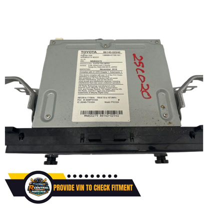 2017–2019 Toyota Corolla Radio Display Receiver OEM — view 2