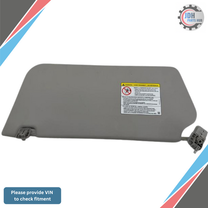 2015–2019 Ford Transit 250 Passenger RH Interior Sun Visor Gray OEM — view 2