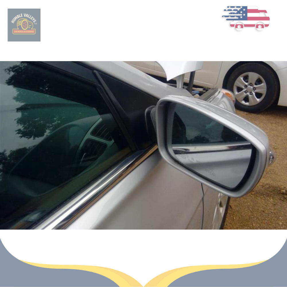 2011–2015 Hyundai Sonata Right Passenger Side View Door Mirror Silver OEM — view 3