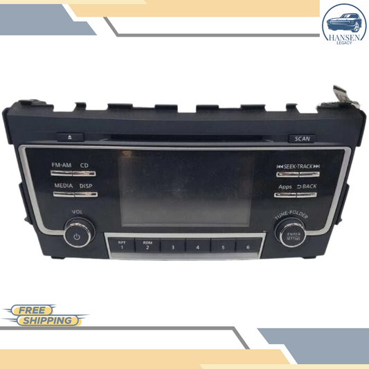 2016–2017 Nissan ALTIMA Radio Display Receiver AM FM CD OEM — view 1