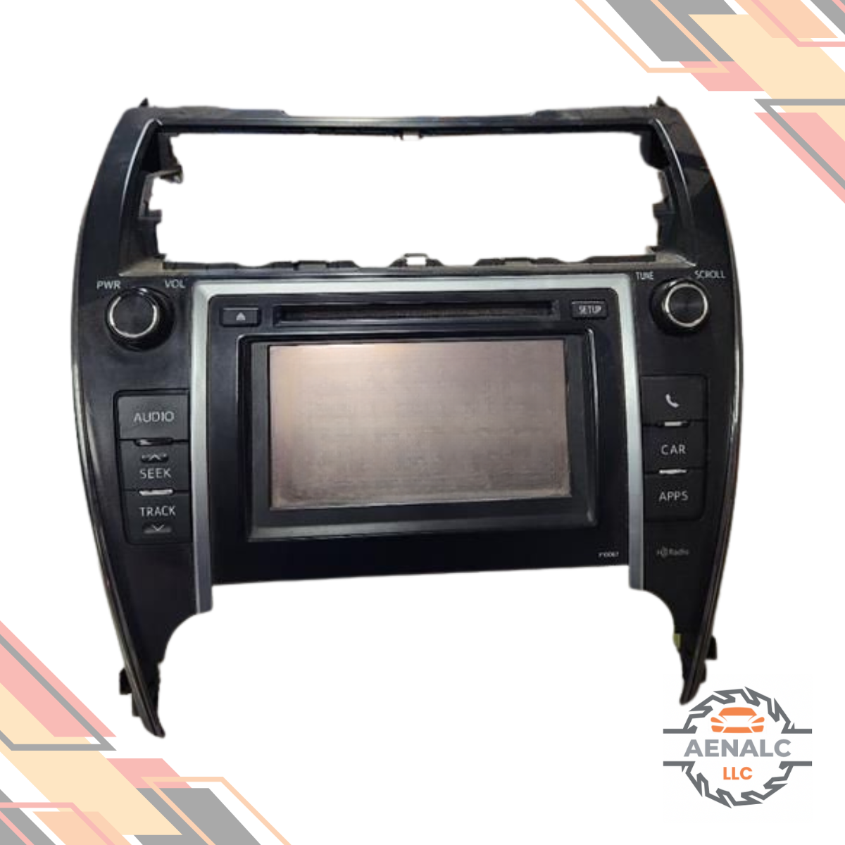 2012–2013 Toyota Camry Radio Display and Receiver, (AM-FM-CD) Face ID P10067 — view 1
