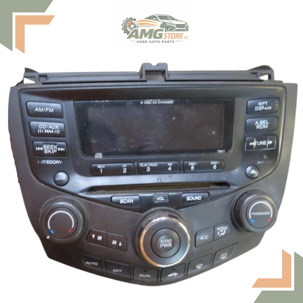 2004–2007 Honda Accord AM FM 6 Disc CD Player Radio Receiver OEM — view 1