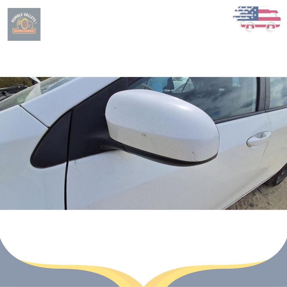 2014–2019 Toyota Corolla Left Driver Side View Door Mirror Heated White — view 1