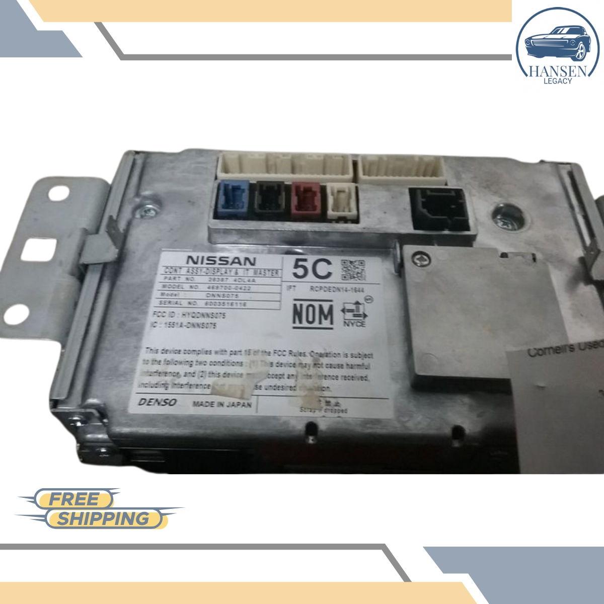 2017–2018 Infiniti QX30 Navigation Information Radio Display Screen 17 18 OEM — view 5
