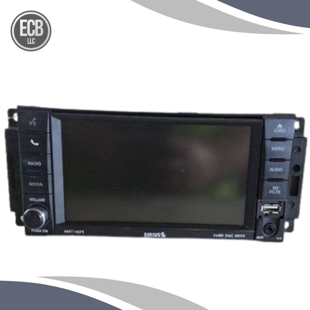 2012–2016 Chrysler Town & Country Navigation Radio Display Screen OEM P68282481A — view 1