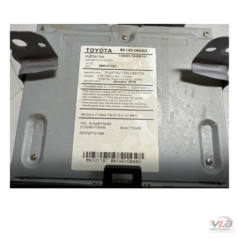 2015–2017 Toyota Camry Radio TouchScreen Display Receiver 100614 OEM — view 4