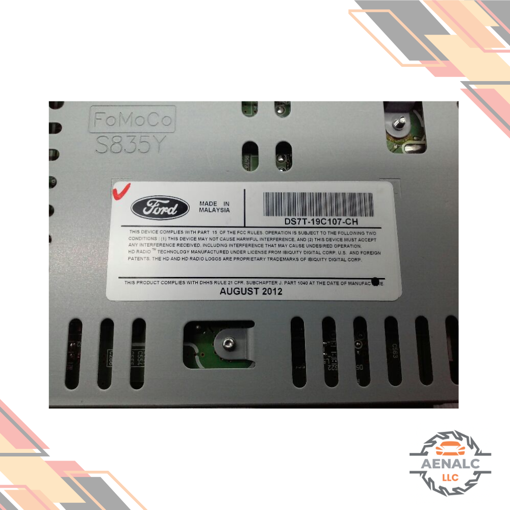 2013–2015 Ford Fusion AM FM CD Mp3 Radio Receiver OEM — view 2