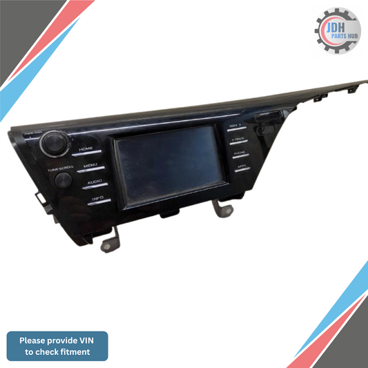 2018–2019 Toyota Camry Radio Receiver Display Screen ID 86140-33380 OEM — view 1