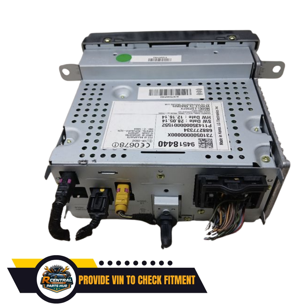 2015–2016 Chevrolet Sonic Radio Receiver Display Screen ID 94518440 — view 2
