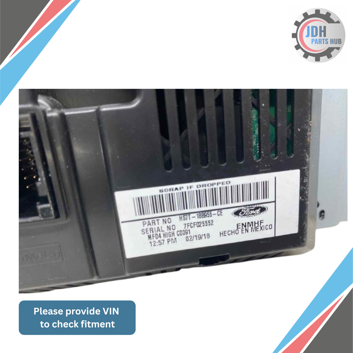 2017–2020 Ford Fusion 4.2" Dash Info Display Screen OEM — view 3