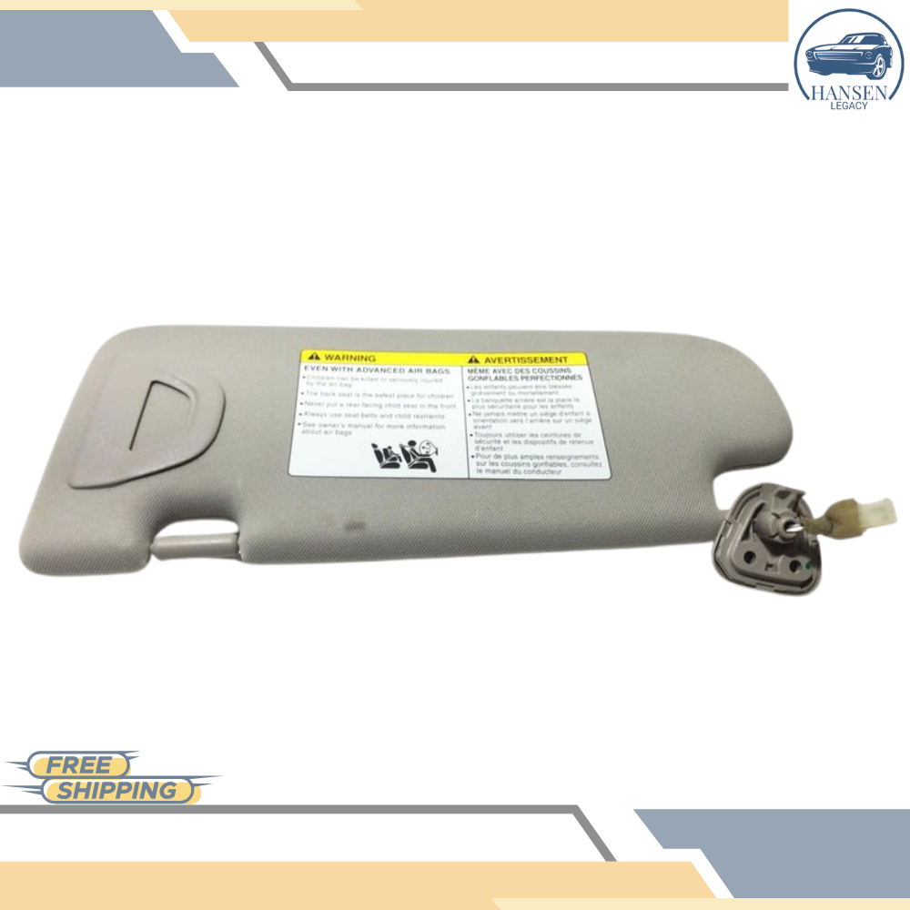 2014–2023 Infiniti Q50 RH Passenger Sunvisor Sun Visor with Mirror & Light OEM — view 1