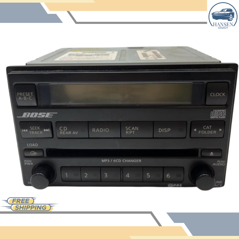 2005–2007 Nissan Pathfinder Radio AM FM 6 Disc CD Player OEM 28185-EA420 — view 1
