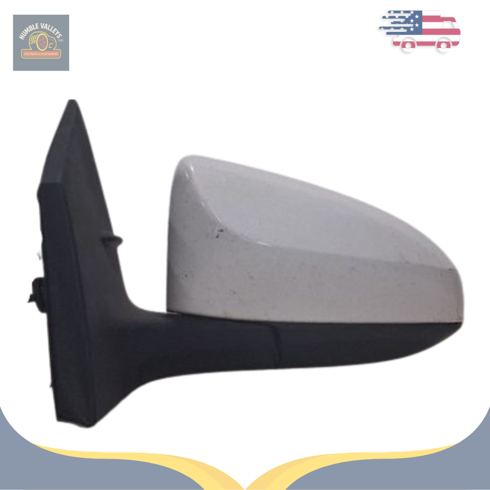 2014–2019 Toyota Corolla Left Driver Side View Door Mirror Heated White OEM — view 1