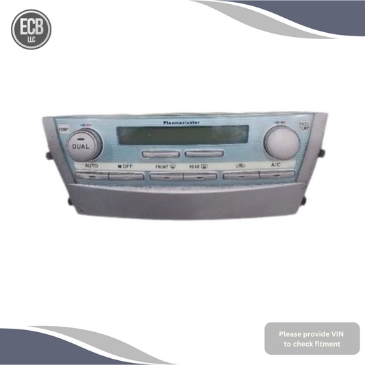 2007–2009 Toyota Camry Climate AC Heater Temperature Control Panel OEM — view 1