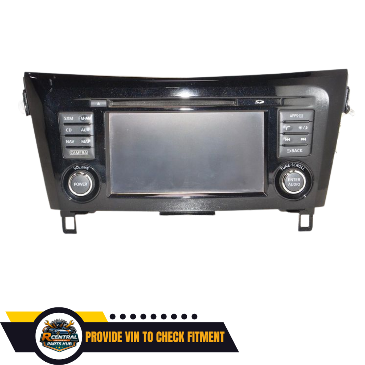 2015–2016 Nissan Rogue AM FM Navigation CD Player Radio Receiver Display OEM — view 1