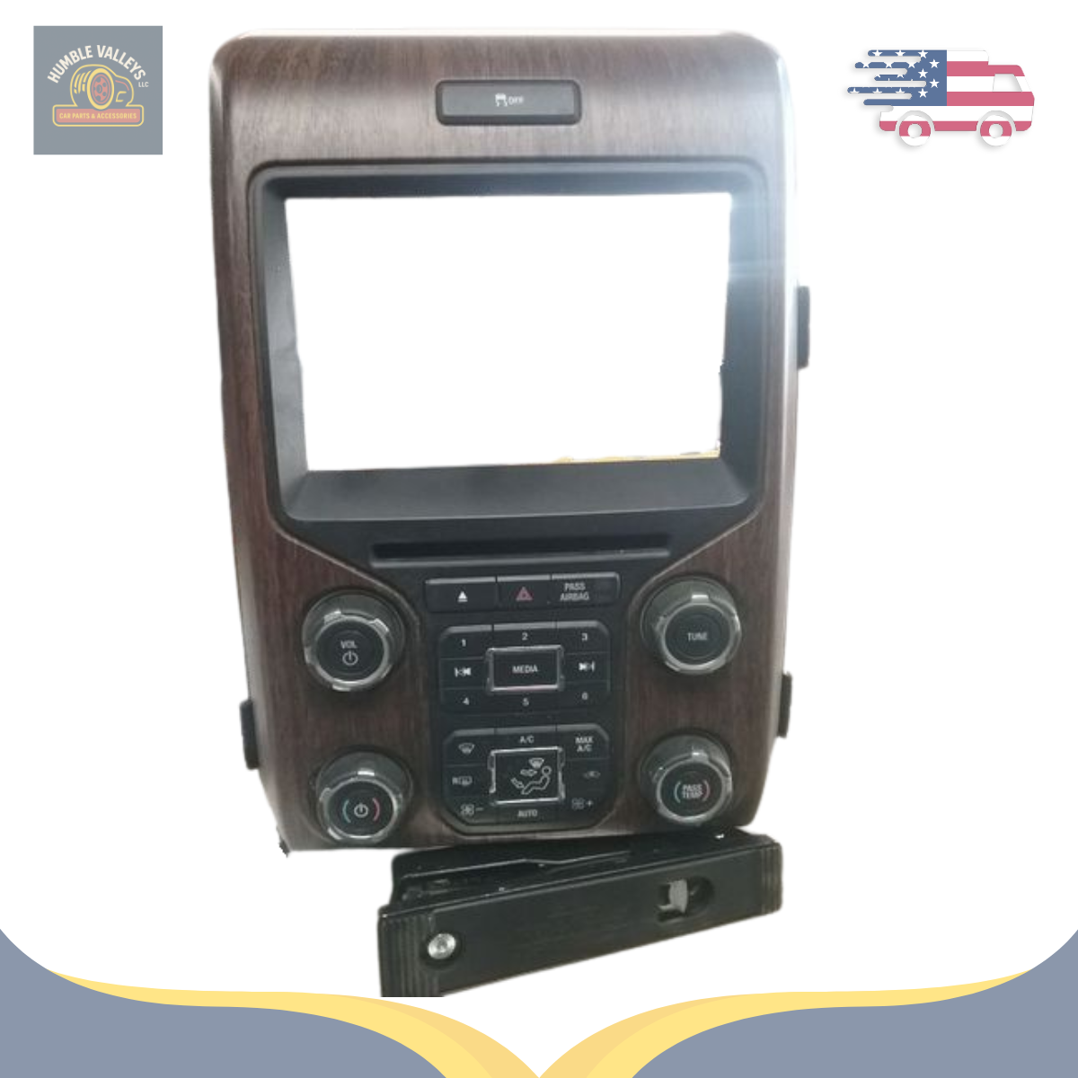 2013 Ford F-150 Lariat Radio Audio Temp Climate Control Panel ID KL3T-18E243-AD<wbr/>C — view 3