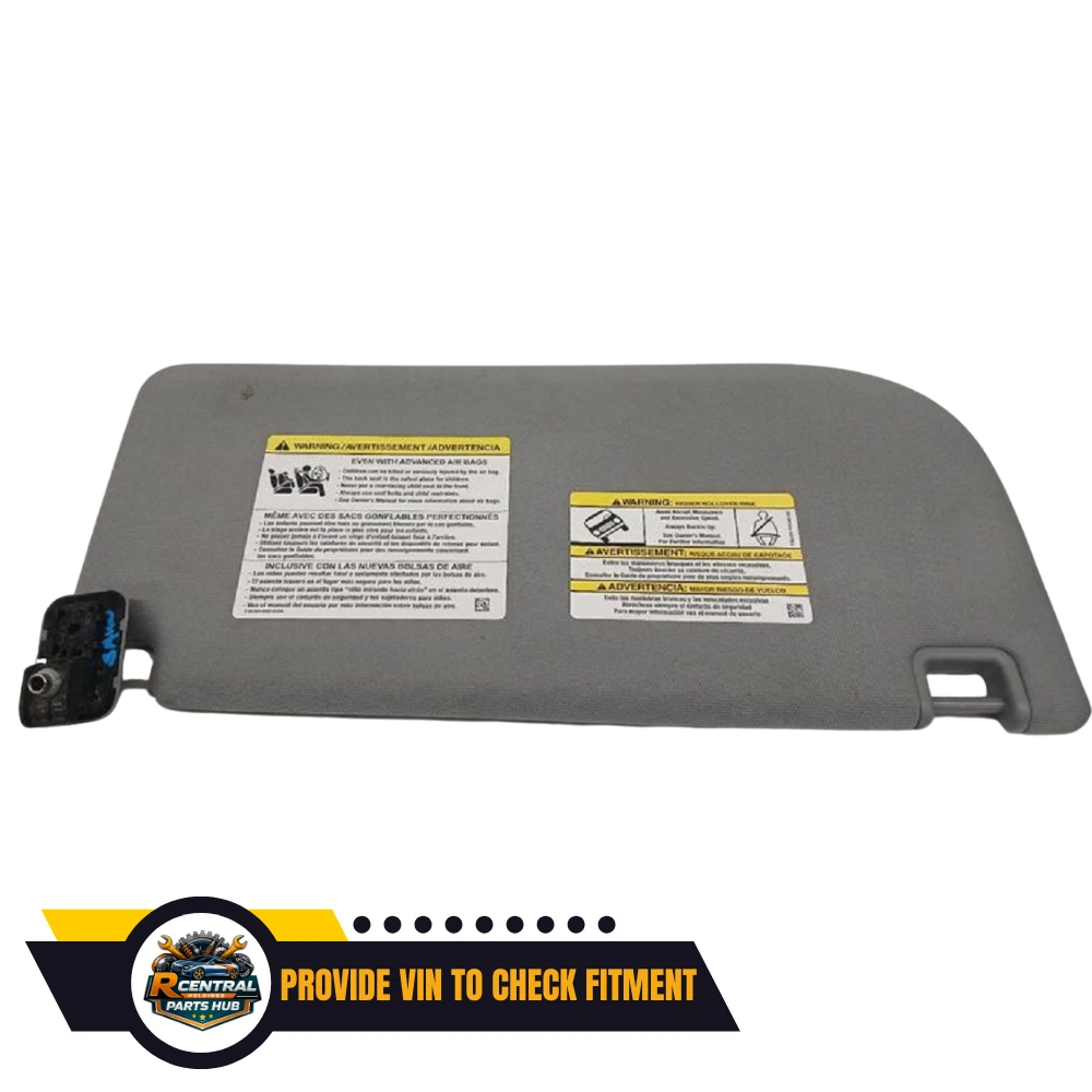 2021–2025 Ford F150 Driver LH Interior Gray Cloth Sun Visor OEM — view 2