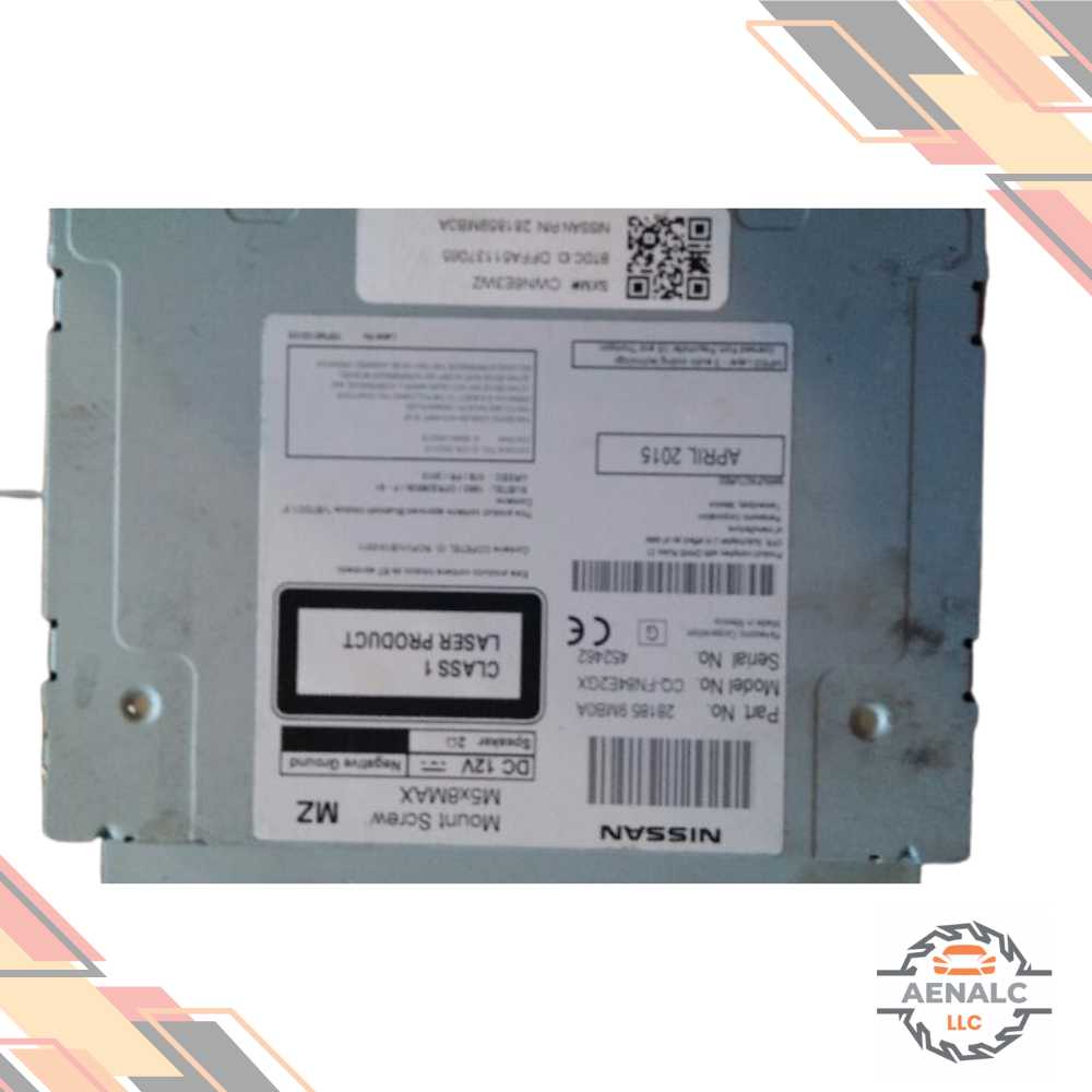 2015 Nissan Versa Radio Receiver with Display Screen CD XM Satellite OEM — view 3