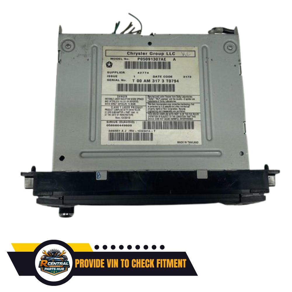 2011–2017 Jeep Patriot Compass AM FM CD DVD Satellite Radio Receiver ID RBZ OEM — view 2