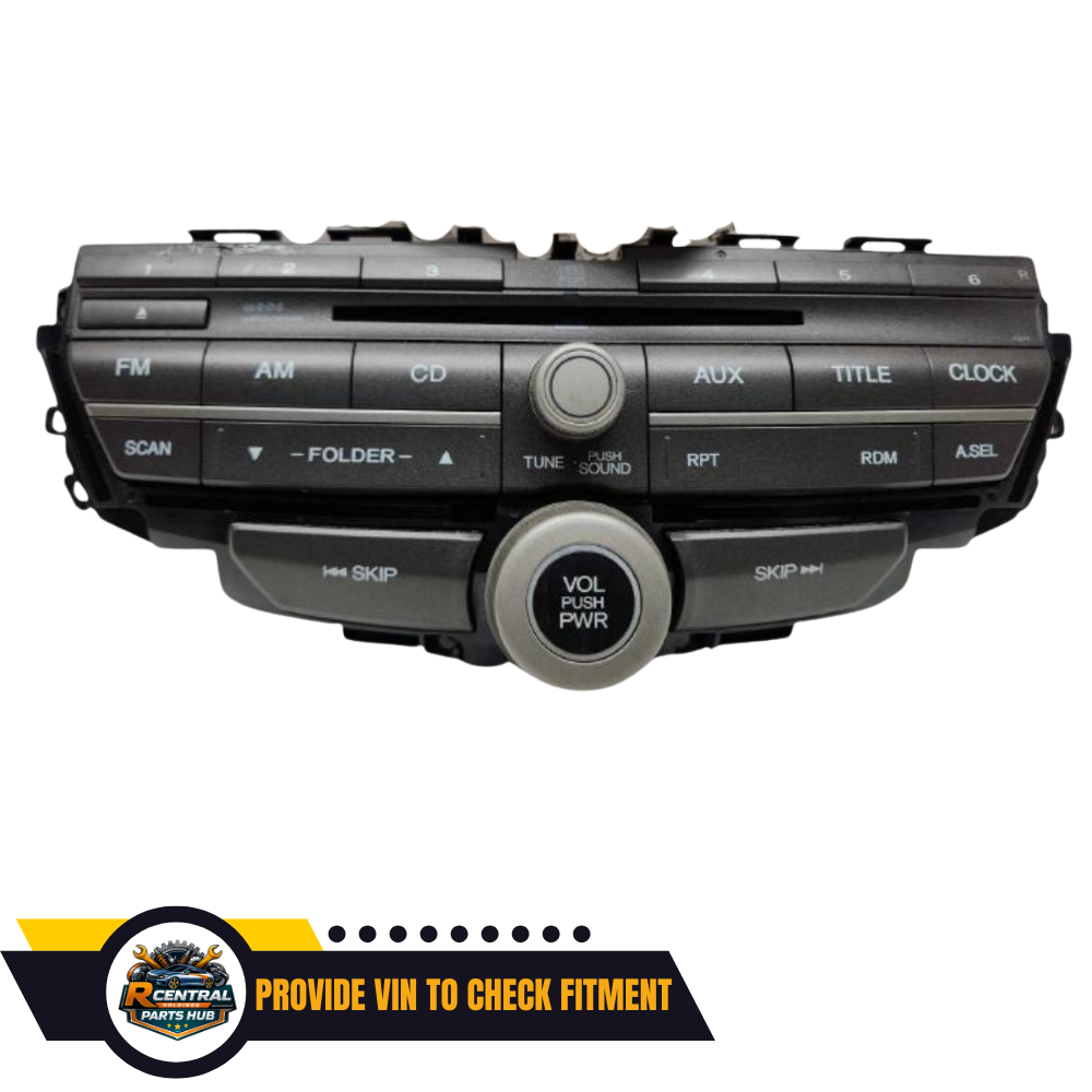 2008–2011 Honda Accord AM FM Radio Cd Player Audio Assembly With Single Disc OEM — view 5