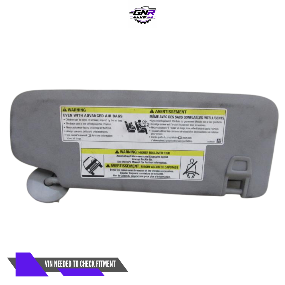 2018–2019 Chevrolet Equinox LH Driver Sunvisor Sun Visor with Mirror & Light OEM — view 1