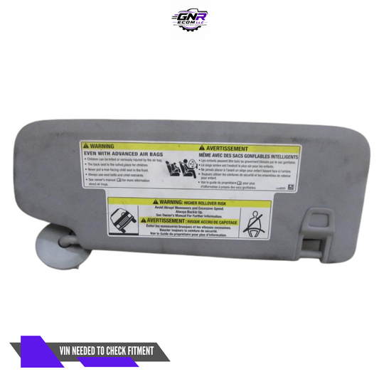 2018–2019 Chevrolet Equinox LH Driver Sunvisor Sun Visor with Mirror & Light OEM — view 1