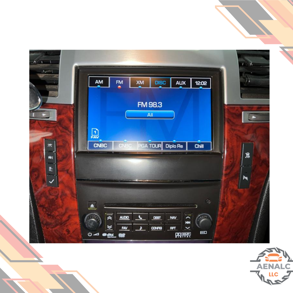 2011 Cadillac Escalade AM-FM-stereo-D<wbr/>VD-navigation Radio Receiver Display GMQ — view 2