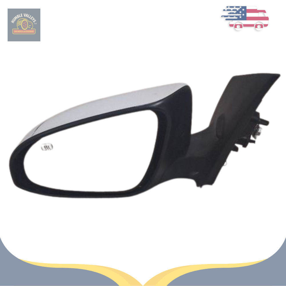2014–2019 Toyota Corolla Left Driver Side View Door Mirror Heated White OEM — view 3