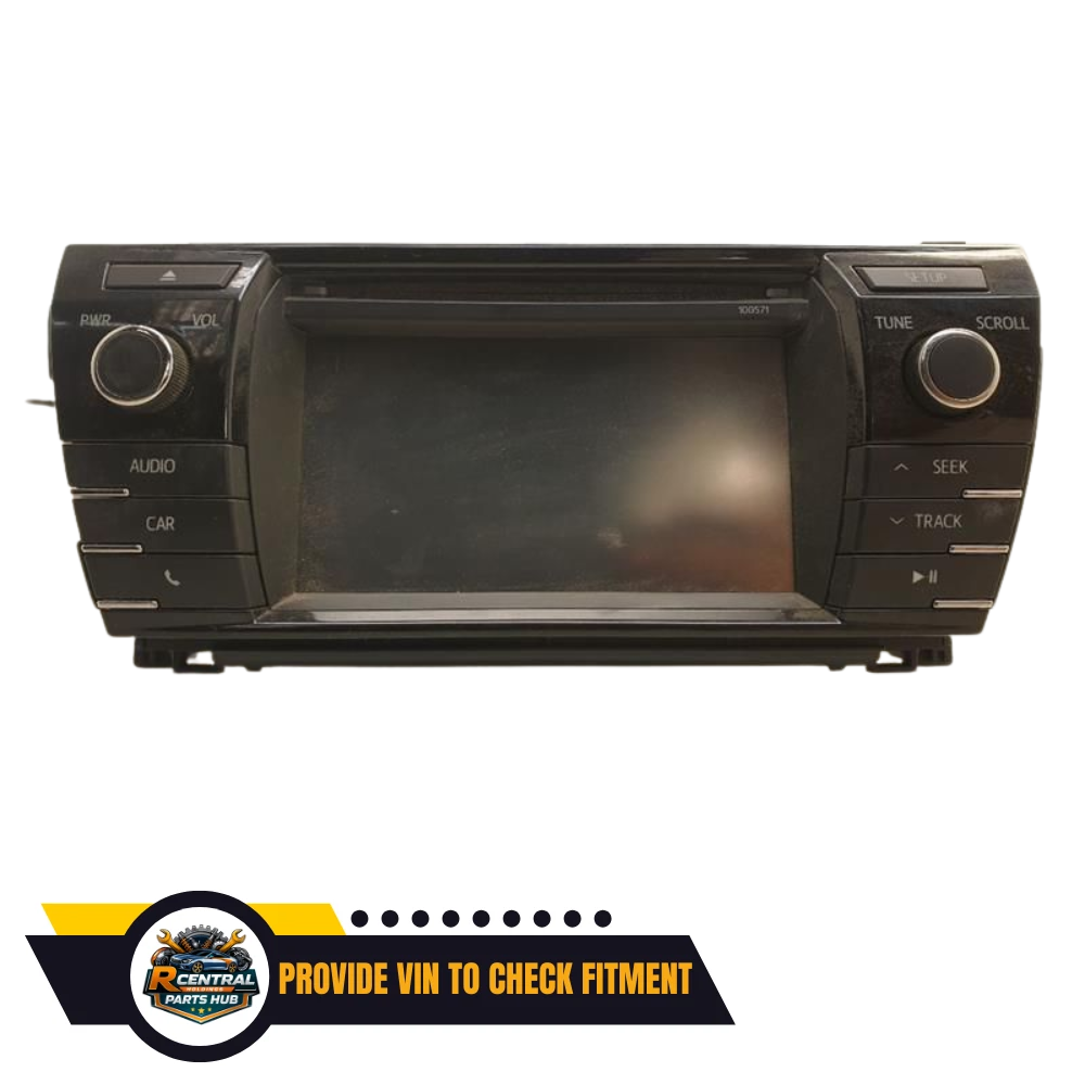 2015–2016 Toyota Corolla Radio Display Receiver AM FM CD 100571 OEM — view 1