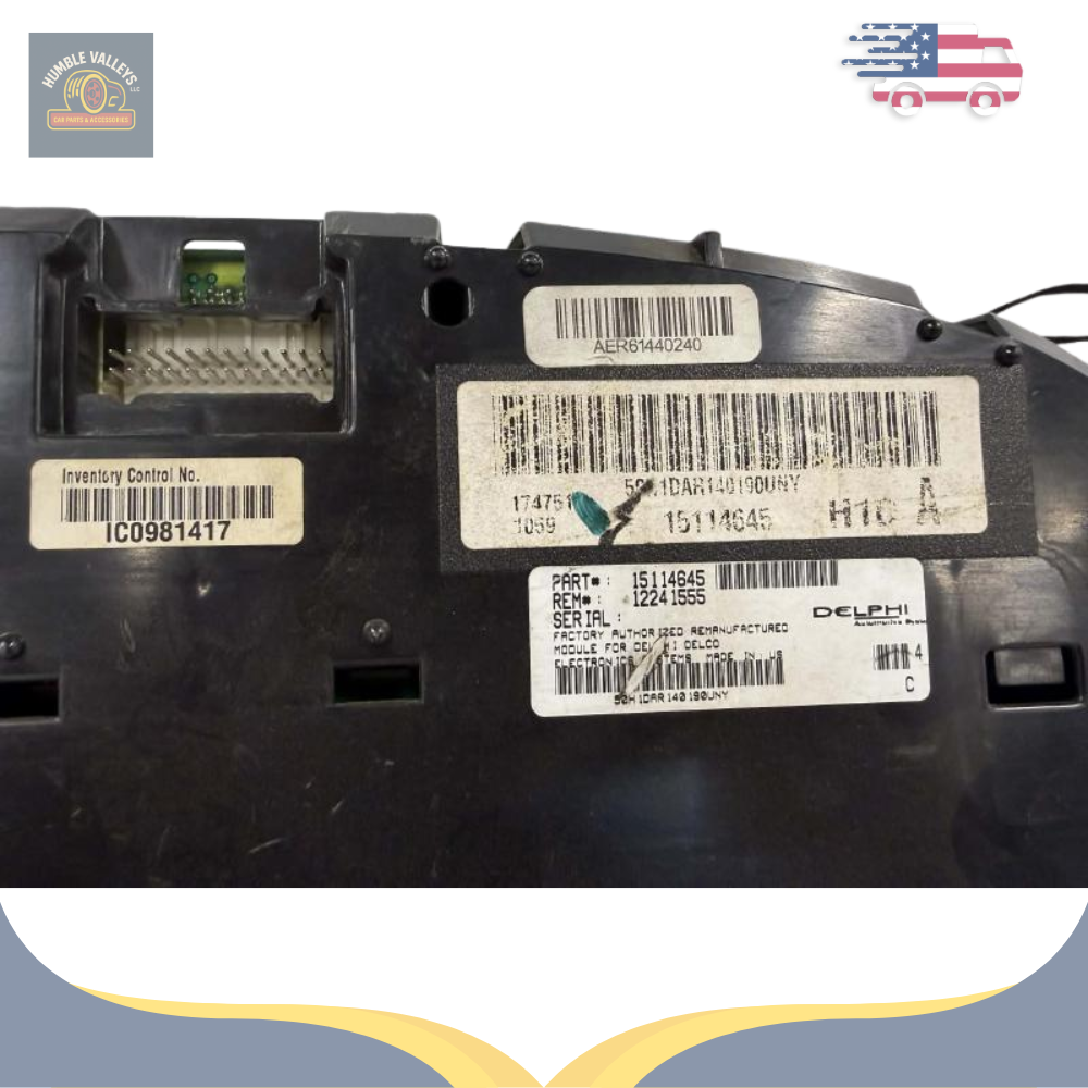 2003–2005 Cadillac Escalade ESV Speedometer Head Cluster US MARKET LOW MILES OEM — view 2