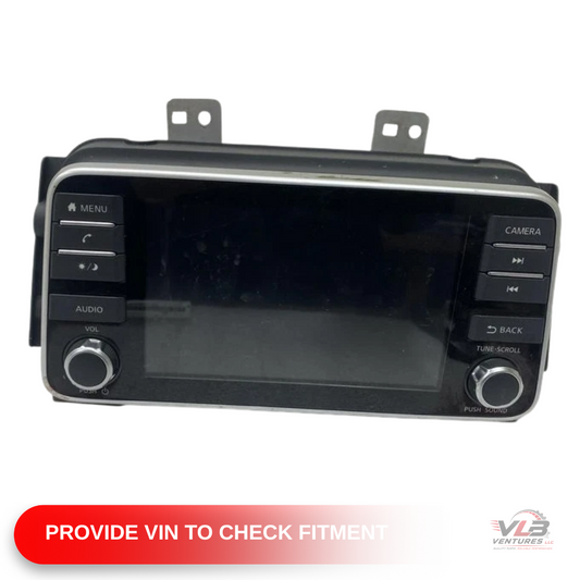 2020 Nissan Versa Satellite Radio Display Screen without Navigation — view 1